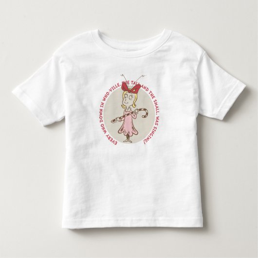 セウス博士 |グラインチ | Cindy-Lou Who - Cute Quot トドラーTシャツ (正面)