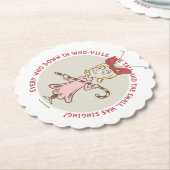 セウス博士 |グラインチ | Cindy-Lou Who - Cute Quot ペーパーコースター (アングル)
