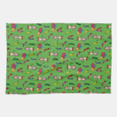 セウス博士 |グラインチ | Cindy-Lou Who Pattern キッチンタオル (横)