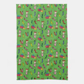 セウス博士 |グラインチ | Cindy-Lou Who Pattern キッチンタオル (縦)