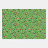 セウス博士 |グラインチ | Cindy-Lou Who Pattern ラッピングペーパーシート (正面2)