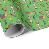 セウス博士 |グラインチ | Cindy-Lou Who Pattern ラッピングペーパー (ロールコーナー)