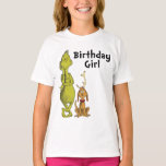 セウス博士 |グランインター冬の誕生日ガール Tシャツ<br><div class="desc">このおもしろいをチェックアウトDr. Suess Grinch冬の誕生日ガールシャツ。</div>