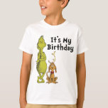 セウス博士 |グランインター冬誕生日 Tシャツ<br><div class="desc">このおもしろいをチェックアウトDr. Suess Grinch Winter誕生日Boyシャツ。</div>