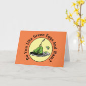 セウス博士 |グリーンエッグとハムアイコン カード (黄色い花)