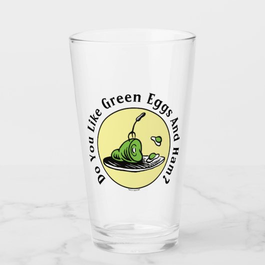 セウス博士 |グリーンエッグとハムアイコン タンブラーグラス (正面)