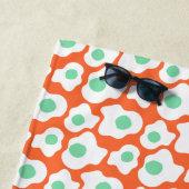 セウス博士 |グリーンエッグとハムアイコン ビーチタオル (インサイチュ)