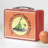 セウス博士 |グリーンエッグとハムアイコン メタルランチボックス (インサイチュ)