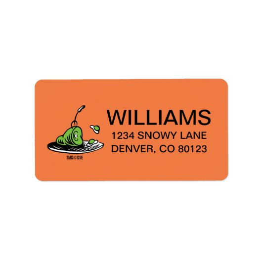 セウス博士 |グリーンエッグとハムアイコン ラベル (正面)