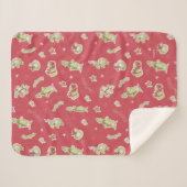 セウス博士 |ザインチ |レッドクリスマスパターン シェルパブランケット (正面(横))