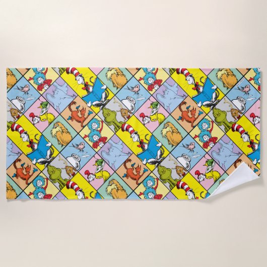 セウス博士 | ストーリーグラフィック ビーチタオル (正面)