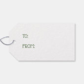 セウス博士 ハットクローバー柄の猫 ギフトタグ (裏面横)