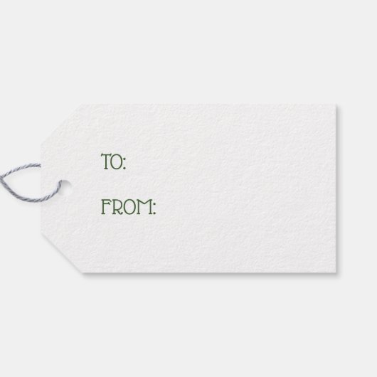 セウス博士 ハットクローバー柄の猫 ギフトタグ (裏面横)