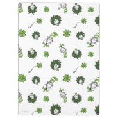 セウス博士 ハットクローバー柄の猫 クリップボード (裏面)