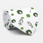 セウス博士 ハットクローバー柄の猫 ネクタイ (ロール)