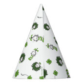 セウス博士 ハットクローバー柄の猫 パーティーハット (裏面)