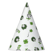 セウス博士 ハットクローバー柄の猫 パーティーハット (左)