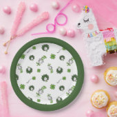 セウス博士 ハットクローバー柄の猫 ペーパープレート (パーティー)