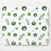 セウス博士 ハットクローバー柄の猫 マウスパッド (正面)