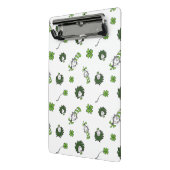 セウス博士 ハットクローバー柄の猫 ミニクリップボード (アングル2)
