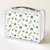 セウス博士 ハットクローバー柄の猫 メタルランチボックス (裏面)