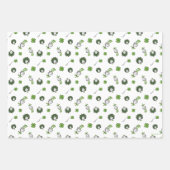 セウス博士 ハットクローバー柄の猫 ラッピングペーパーシート (正面3)