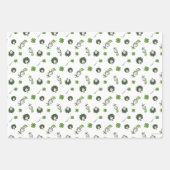 セウス博士 ハットクローバー柄の猫 ラッピングペーパーシート (正面2)