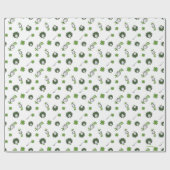 セウス博士 ハットクローバー柄の猫 ラッピングペーパー (フラット)