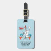 セウス博士 |ハットシーズ科学の猫 ラゲッジタグ (正面縦)