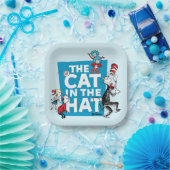 セウス博士 |ハットロゴの猫 – キャラクター ペーパープレート (パーティー)