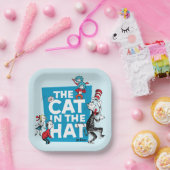 セウス博士 |ハットロゴの猫 – キャラクター ペーパープレート (パーティー)