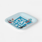 セウス博士 |ハットロゴの猫 – キャラクター ペーパープレート (傾斜あり)