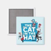 セウス博士 |ハットロゴの猫 – キャラクター マグネット (正面/裏面)