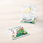 セウス博士 |ハッピーバースデー スクエアペーパーコースター (インサイチュ)