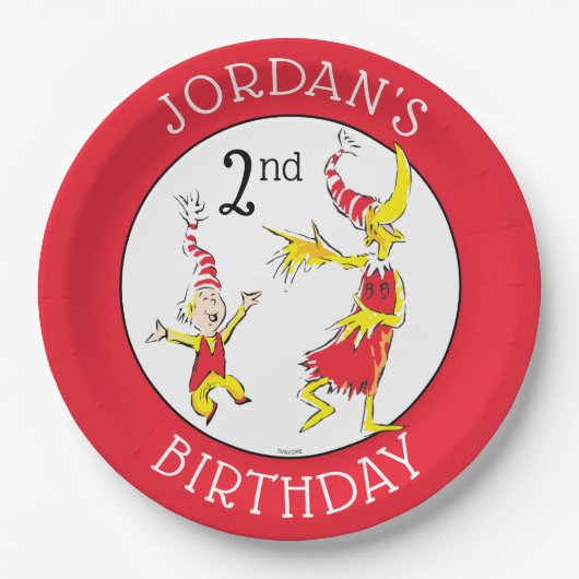 セウス博士 |ハッピーバースデー ペーパープレート (正面)