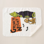 セウス博士 |ハロウィーンのナイトグラフィック シェルパブランケット (正面(横))