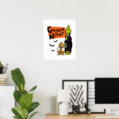 セウス博士 |ハロウィーンのナイトグラフィック ポスター (ホームオフィス)