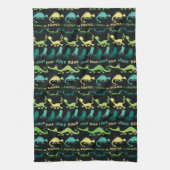 セウス博士 | "バンプジャンプ"浅いパターン キッチンタオル (縦)