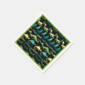 セウス博士 | "バンプジャンプ"浅いパターン スタンダードカクテルナプキン (角)