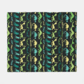 セウス博士 | "バンプジャンプ"浅いパターン フリースブランケット (正面(横))