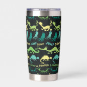 セウス博士 | "バンプジャンプ"浅いパターン 保温保冷タンブラー (背面)