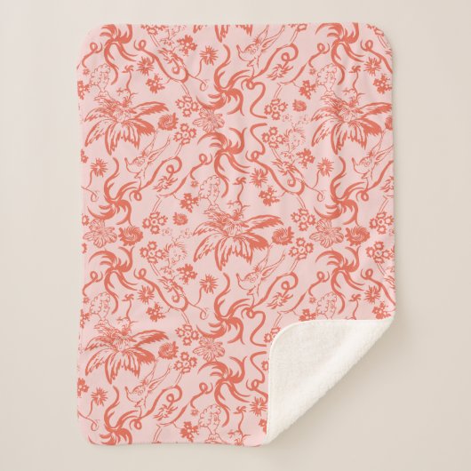 セウス博士 |フローラ母の日のパターン シェルパブランケット (正面)