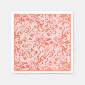 セウス博士 |フローラ母の日のパターン スタンダードカクテルナプキン (正面)