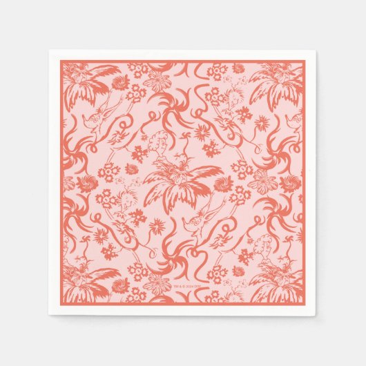 セウス博士 |フローラ母の日のパターン スタンダードカクテルナプキン (正面)