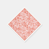 セウス博士 |フローラ母の日のパターン スタンダードカクテルナプキン (角)