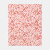 セウス博士 |フローラ母の日のパターン フリースブランケット (正面)