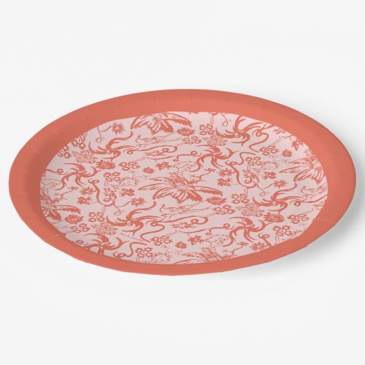 セウス博士 |フローラ母の日のパターン ペーパープレート (アングル)