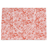 セウス博士 |フローラ母の日のパターン ラージペーパーバッグ (正面)