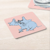 セウス博士 |ホートンとSpeck・オブ・ダスト スクエアペーパーコースター (アングル)