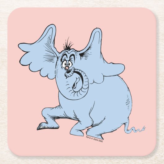 セウス博士 |ホートンとSpeck・オブ・ダスト スクエアペーパーコースター (正面)